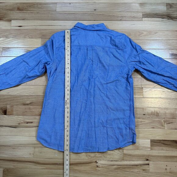 Eddie Bauer Womens Firelight Flannel Shirt Blue Size Small Tencel Outdoor - Picture 4 of 7